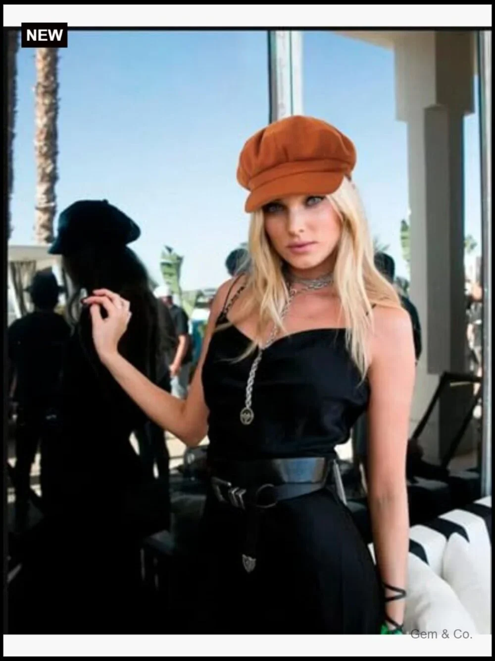 Vintage Newsboy Baker Boy Hat Adjustable Wool Beret for Women